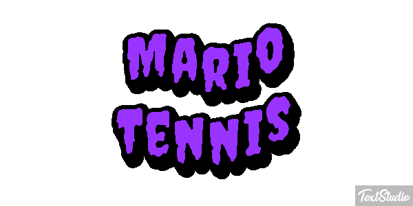 Mario Tennis Текстовый эффект