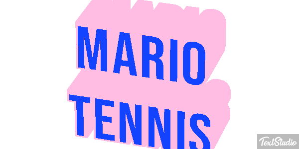 Mario Tennis Текстовый эффект