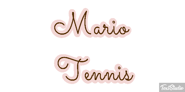 Mario Tennis Текстовый эффект