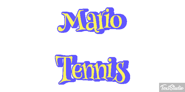 Mario Tennis Текстовый эффект