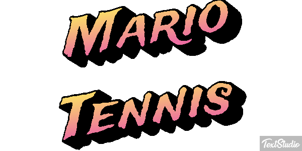 Mario Tennis Текстовый эффект