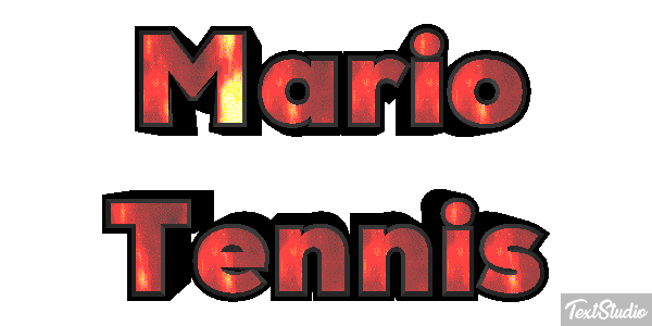 Mario Tennis Текстовый эффект