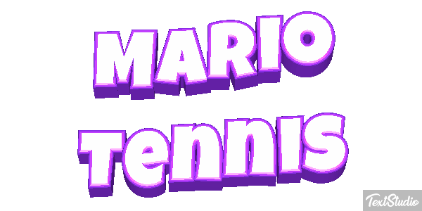 Mario Tennis Текстовый эффект