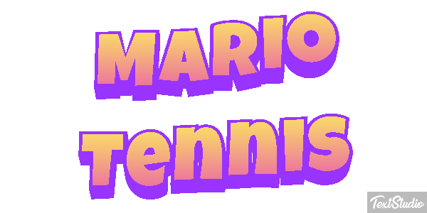 Mario Tennis Текстовый эффект
