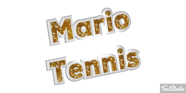 Mario Tennis Текстовый эффект