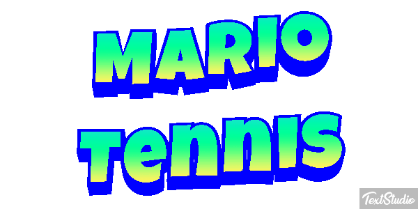 Mario Tennis Текстовый эффект