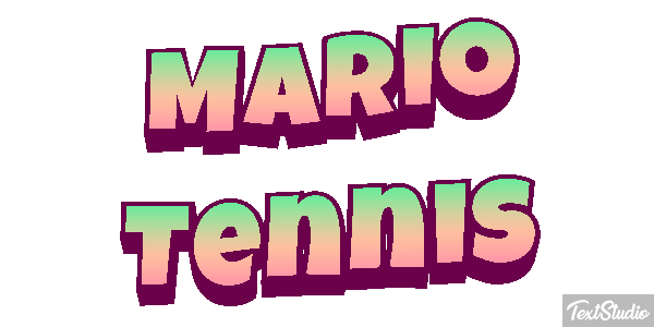 Mario Tennis Текстовый эффект