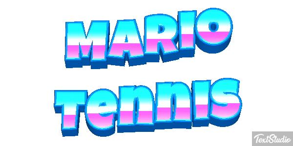 Mario Tennis Текстовый эффект