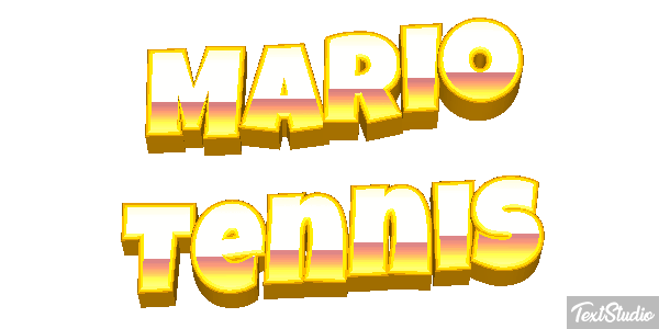 Mario Tennis Текстовый эффект