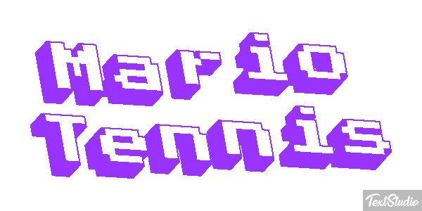 Mario Tennis Текстовый эффект