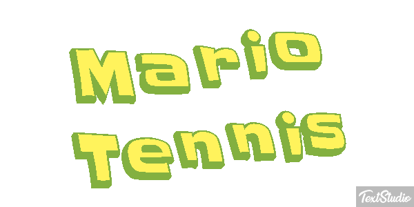 Mario Tennis Текстовый эффект