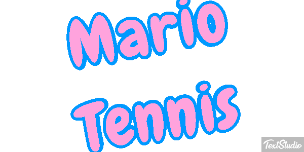 Mario Tennis Текстовый эффект