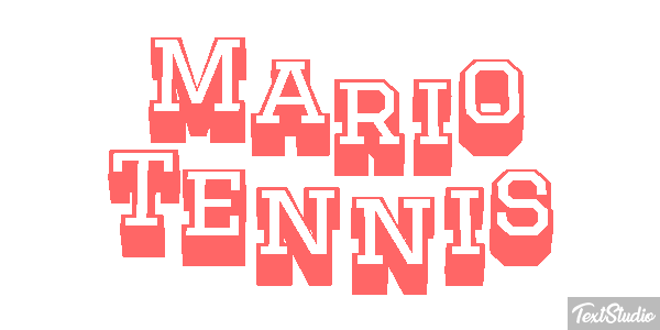 Mario Tennis Текстовый эффект
