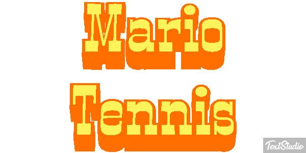 Mario Tennis Текстовый эффект