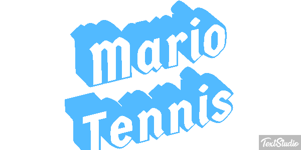 Mario Tennis Текстовый эффект