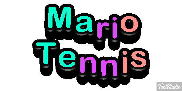 Mario Tennis Текстовый эффект