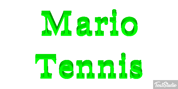 Mario Tennis Текстовый эффект