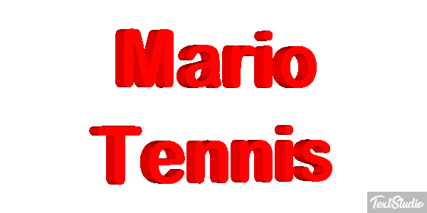 Mario Tennis Текстовый эффект