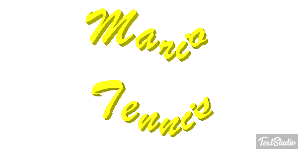 Mario Tennis Текстовый эффект