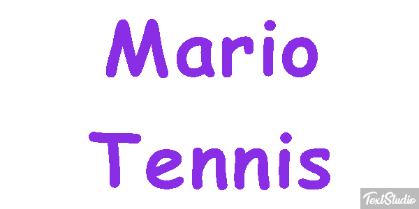 Mario Tennis Текстовый эффект