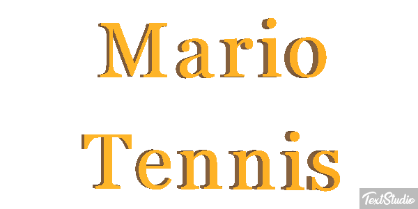 Mario Tennis Текстовый эффект