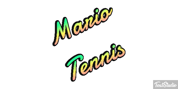 Mario Tennis Текстовый эффект