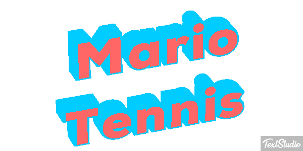 Mario Tennis Текстовый эффект