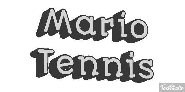 Mario Tennis Текстовый эффект