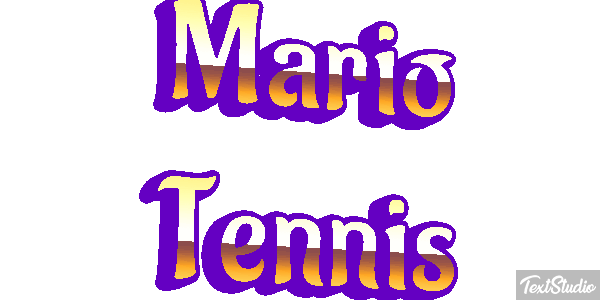 Mario Tennis Текстовый эффект