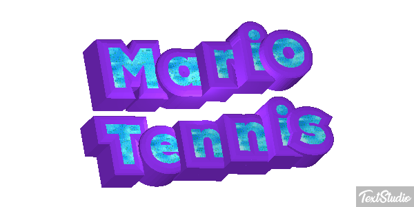 Mario Tennis Текстовый эффект