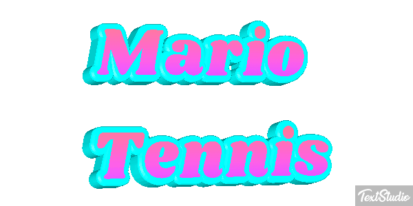 Mario Tennis Текстовый эффект