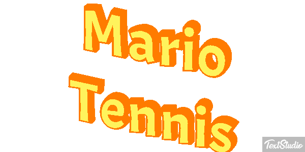 Mario Tennis Текстовый эффект