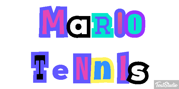 Mario Tennis Текстовый эффект