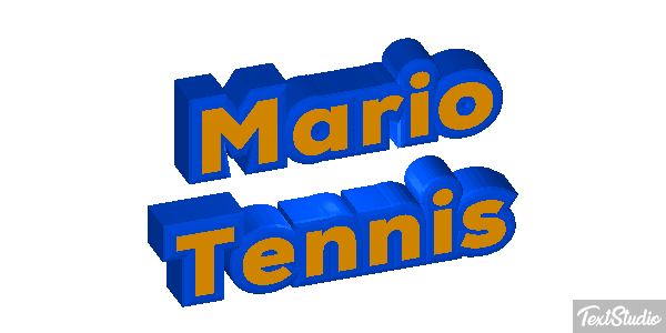 Mario Tennis Текстовый эффект