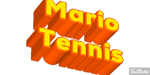 Mario Tennis Текстовый эффект