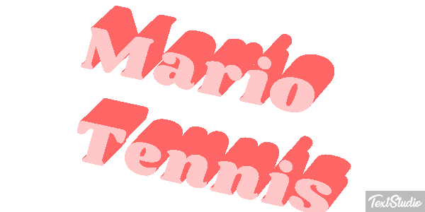 Mario Tennis Текстовый эффект