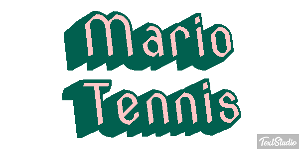 Mario Tennis Текстовый эффект