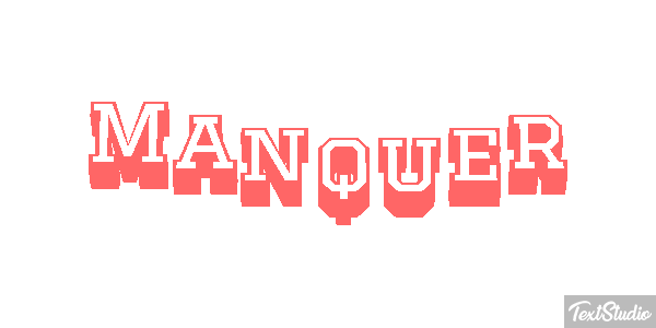 Manquer Effet de texte