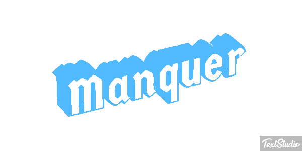 Manquer Effet de texte