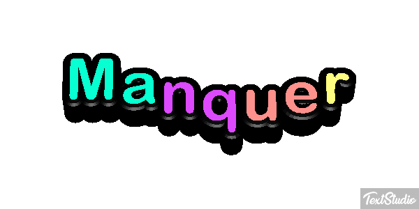 Manquer Effet de texte