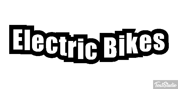 Electric Bikes Effet de texte