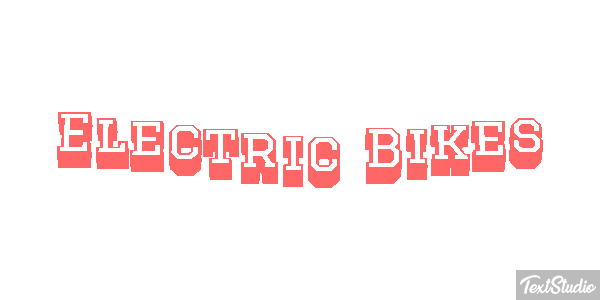 Electric Bikes Effet de texte