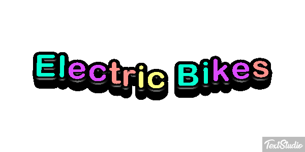 Electric Bikes Effet de texte