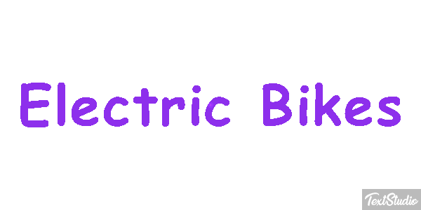 Electric Bikes Effet de texte