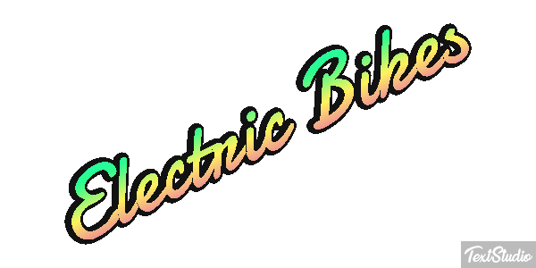 Electric Bikes Effet de texte