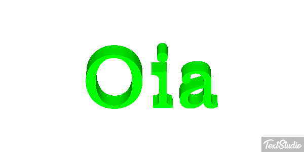 Oia Effetto testo