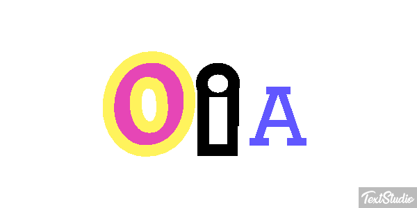 Oia Effetto testo