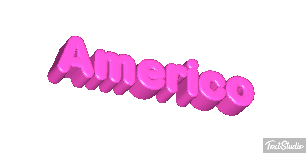 Américo Text effect