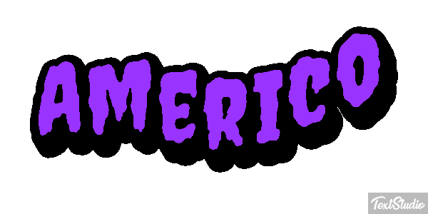 Américo Text effect