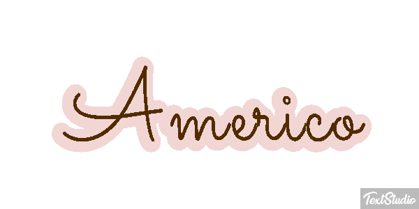 Américo Text effect
